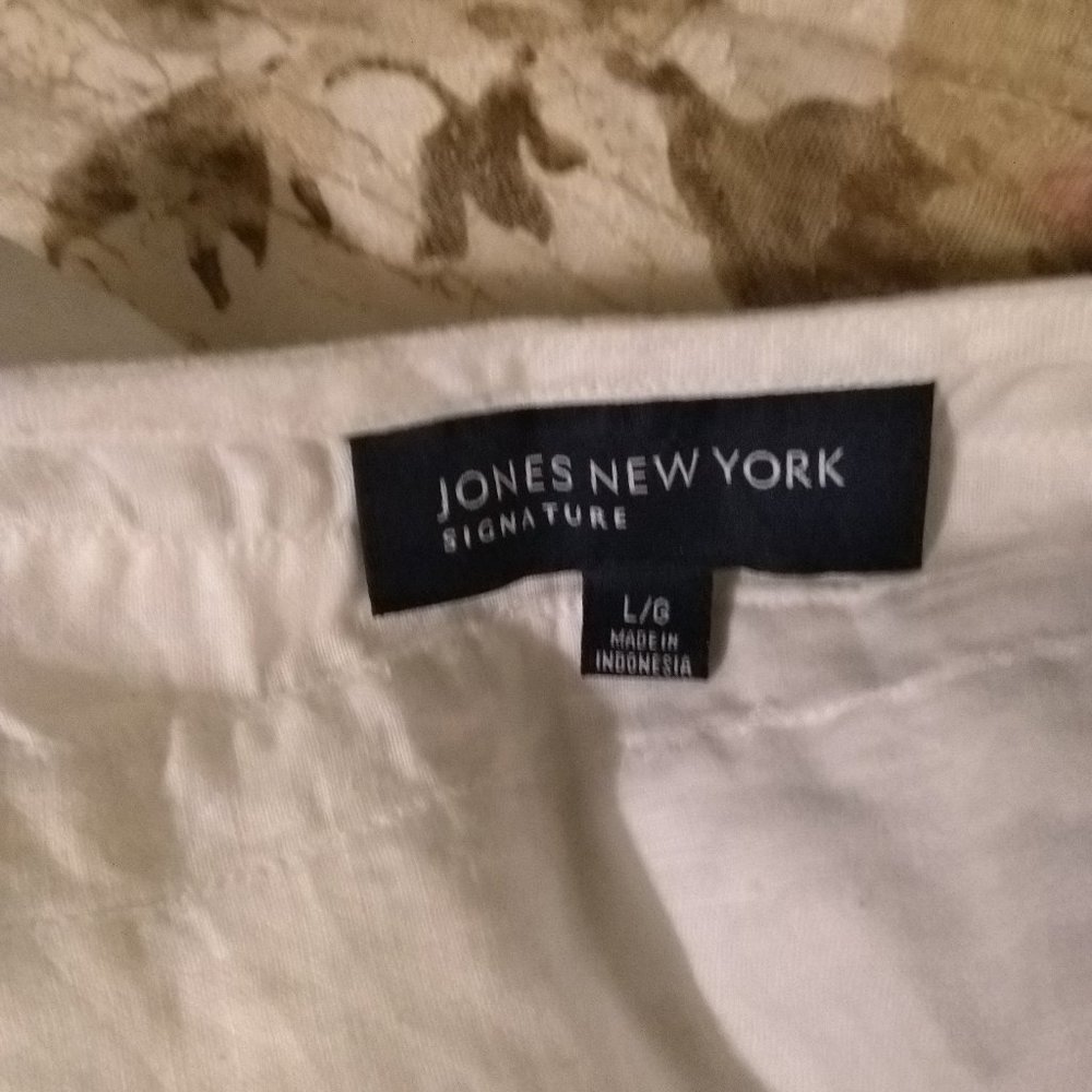 Jones NY Linen Summer Sleeveless Shirt